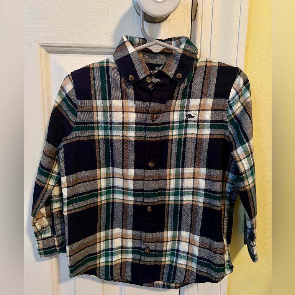 NWOT Vineyard Vines Toddler Flannel Shirt